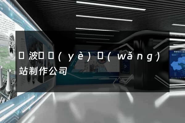 寧波專業(yè)網(wǎng)站制作公司