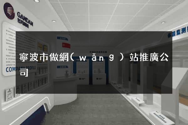 寧波市做網(wǎng)站推廣公司
