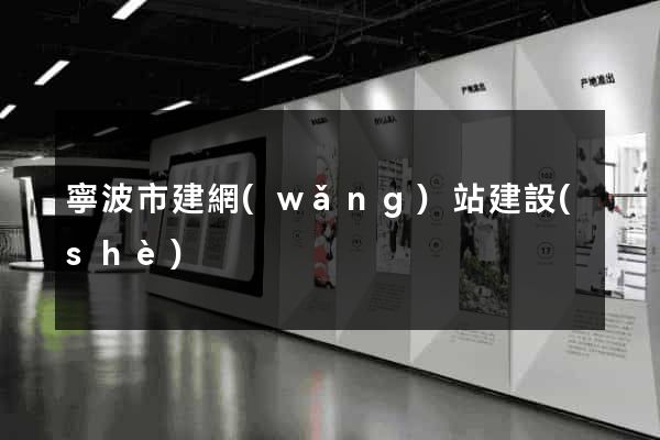 寧波市建網(wǎng)站建設(shè)