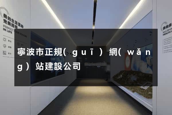 寧波市正規(guī)網(wǎng)站建設公司