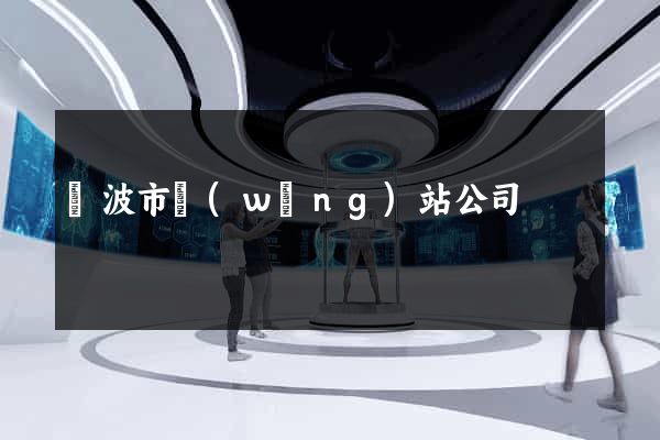 寧波市網(wǎng)站公司