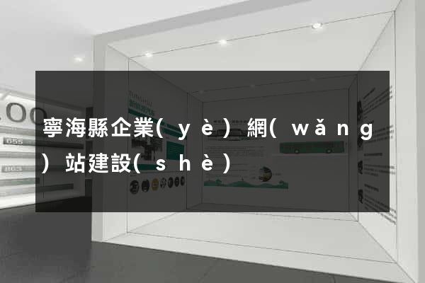 寧?？h企業(yè)網(wǎng)站建設(shè)