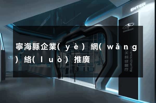 寧?？h企業(yè)網(wǎng)絡(luò)推廣