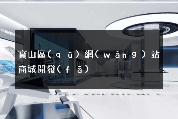 寶山區(qū)網(wǎng)站商城開發(fā)