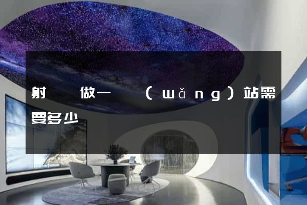 射陽縣做一個網(wǎng)站需要多少錢