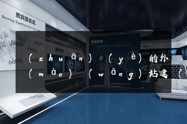 專(zhuān)業(yè)的外貿(mào)網(wǎng)站建設(shè)