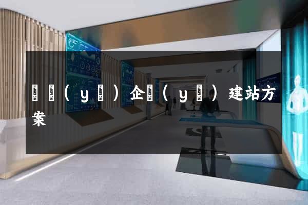 專業(yè)企業(yè)建站方案