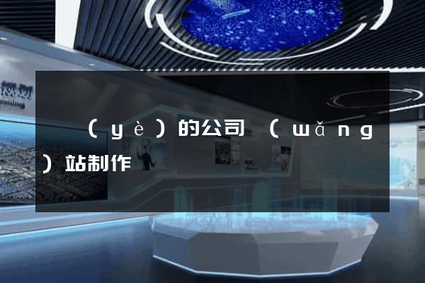 專業(yè)的公司網(wǎng)站制作