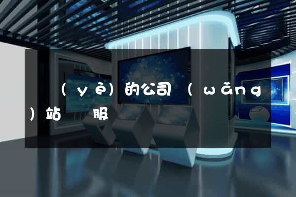 專業(yè)的公司網(wǎng)站設計服務