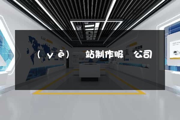 專業(yè)網站制作服務公司