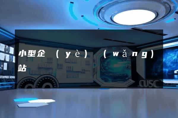 小型企業(yè)網(wǎng)站