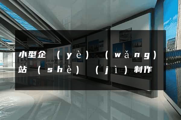 小型企業(yè)網(wǎng)站設(shè)計(jì)制作