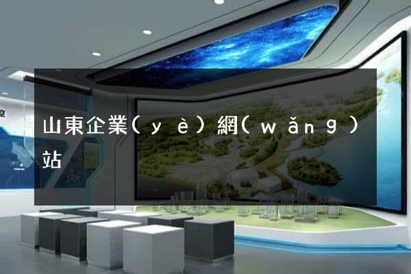 山東企業(yè)網(wǎng)站