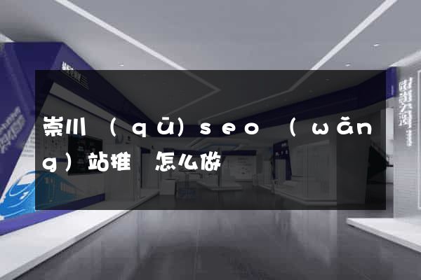 崇川區(qū)seo網(wǎng)站推廣怎么做