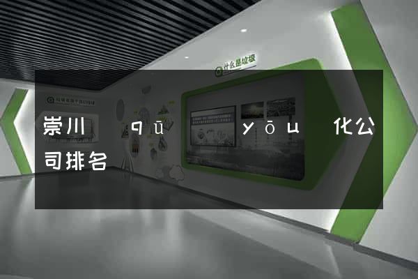 崇川區(qū)優(yōu)化公司排名