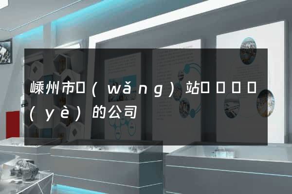 嵊州市網(wǎng)站設計專業(yè)的公司