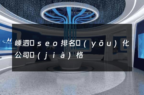 嵊泗縣seo排名優(yōu)化公司價(jià)格