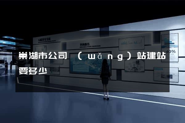 巢湖市公司網(wǎng)站建站要多少錢