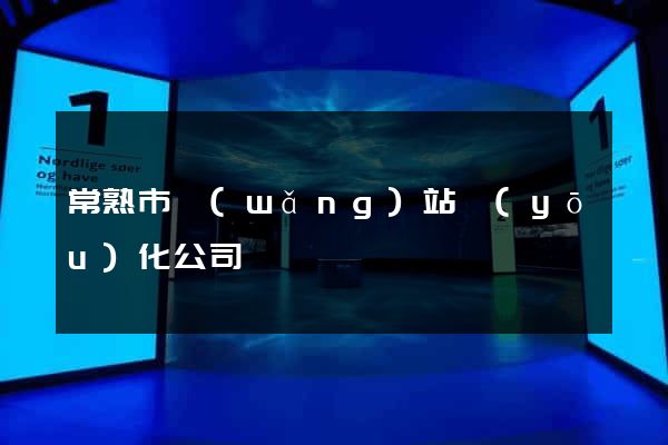 常熟市網(wǎng)站優(yōu)化公司