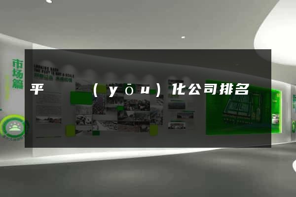 平陽縣優(yōu)化公司排名