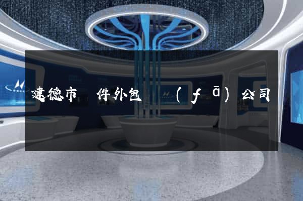 建德市軟件外包開發(fā)公司