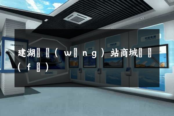 建湖縣網(wǎng)站商城開發(fā)