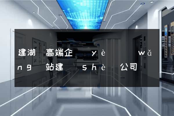 建湖縣高端企業(yè)網(wǎng)站建設(shè)公司