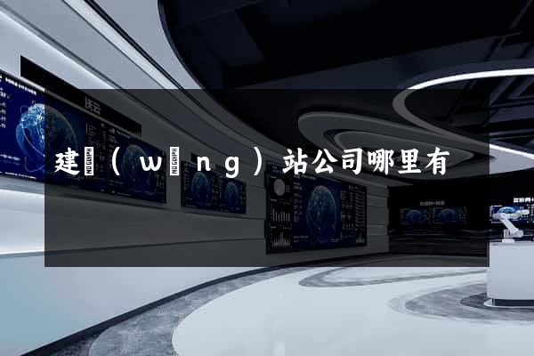 建網(wǎng)站公司哪里有