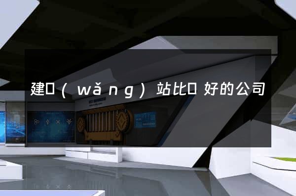建網(wǎng)站比較好的公司