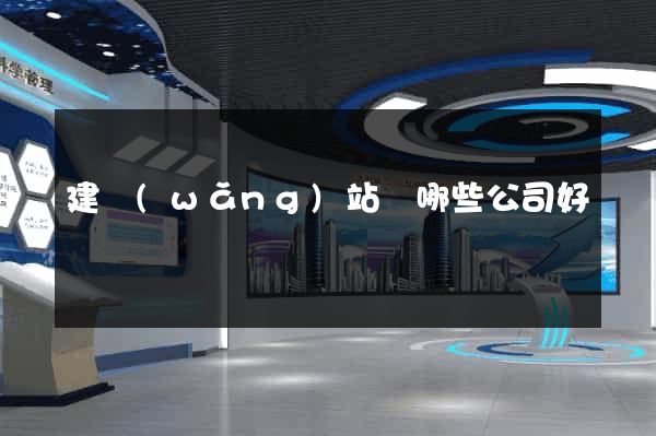 建網(wǎng)站選哪些公司好