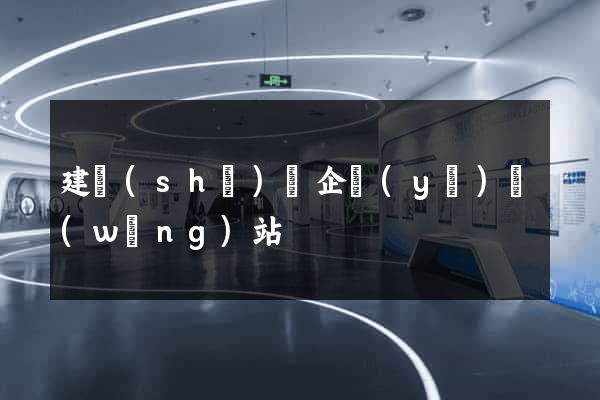 建設(shè)個企業(yè)網(wǎng)站