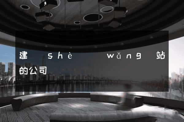 建設(shè)網(wǎng)站的公司