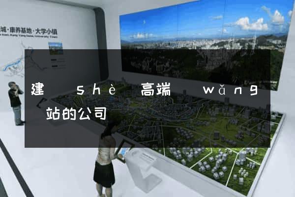 建設(shè)高端網(wǎng)站的公司