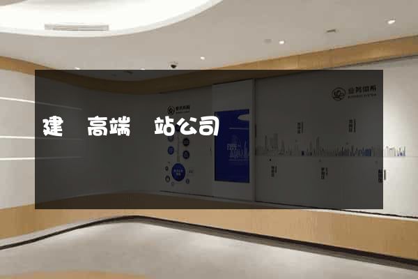 建設高端網站公司