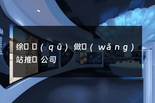 徐匯區(qū)做網(wǎng)站推廣公司