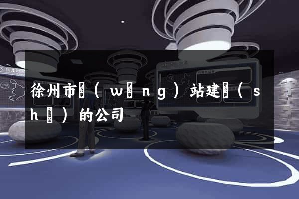 徐州市網(wǎng)站建設(shè)的公司