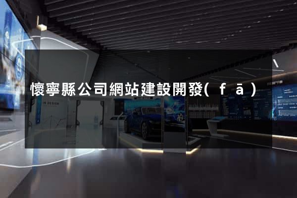 懷寧縣公司網站建設開發(fā)