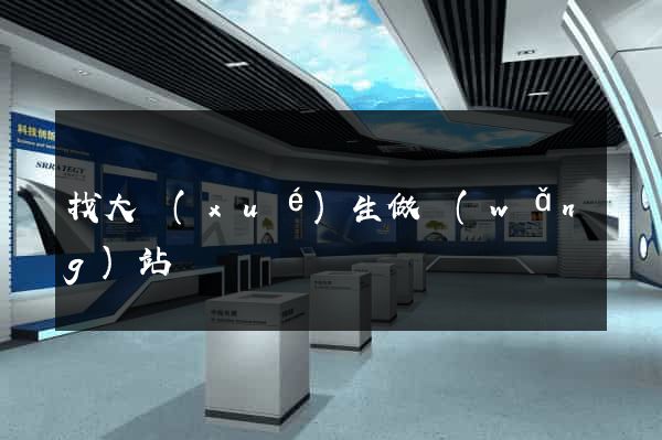 找大學(xué)生做網(wǎng)站