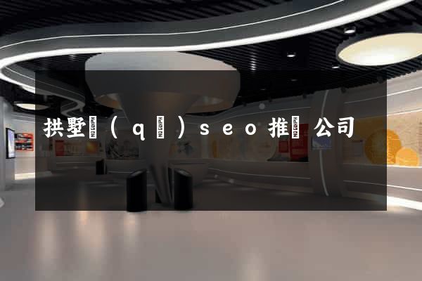 拱墅區(qū)seo推廣公司