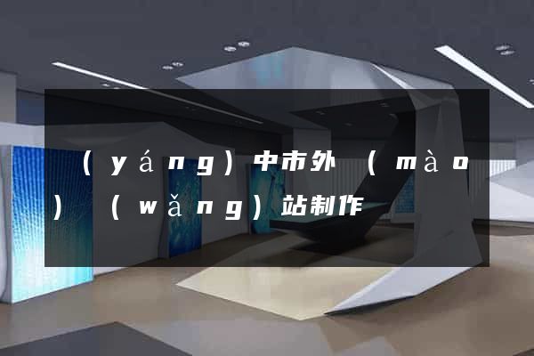 揚(yáng)中市外貿(mào)網(wǎng)站制作