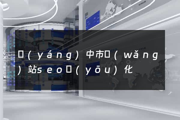 揚(yáng)中市網(wǎng)站seo優(yōu)化