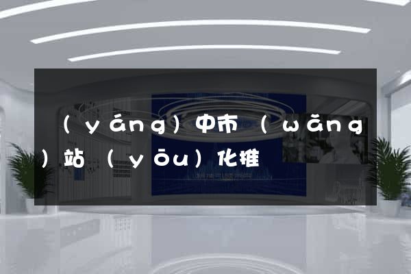 揚(yáng)中市網(wǎng)站優(yōu)化推廣