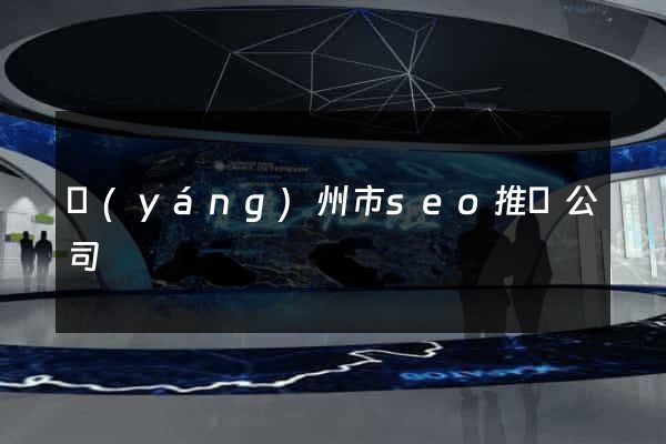 揚(yáng)州市seo推廣公司