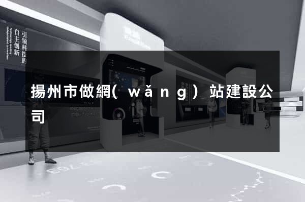揚州市做網(wǎng)站建設公司