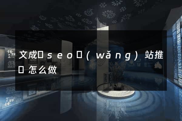 文成縣seo網(wǎng)站推廣怎么做