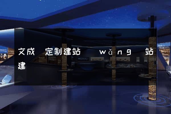 文成縣定制建站網(wǎng)站建設