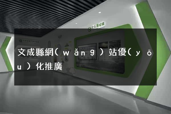 文成縣網(wǎng)站優(yōu)化推廣