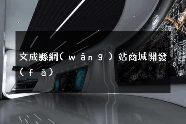 文成縣網(wǎng)站商城開發(fā)