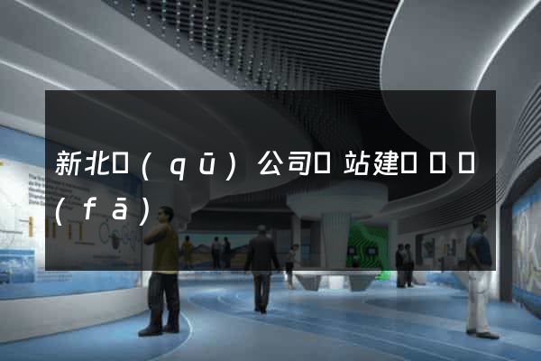 新北區(qū)公司網站建設開發(fā)