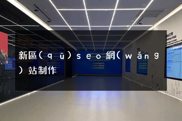 新區(qū)seo網(wǎng)站制作